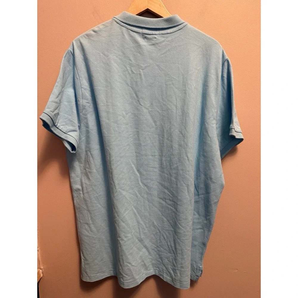 Polo Ralph Lauren Shirt Mens Custom Slim Fit Polo Shirt Blue Size XXL NWT Read